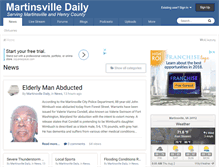 Tablet Screenshot of martinsvilledaily.com